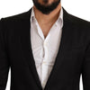Dolce &amp; Gabbana – Schwarz karierter MARTINI SLIM FIT-Zweiteiler