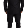 Dolce & Gabbana Blue Pattern MARTINI SLIM FIT 2 Piece Suit