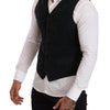 Dolce & Gabbana Black Cotton Single Breasted Waistcoat