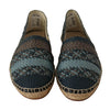 Dolce & Gabbana Blue Gray Slip On Buffalo Espadrille Shoes