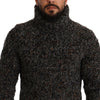 Dolce & Gabbana Gray Wool Blend Turtleneck Pullover Sweater