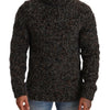 Dolce & Gabbana Gray Wool Blend Turtleneck Pullover Sweater
