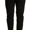 CYCLE Black Mid Waist BAGGY Fit Skinny Trouser