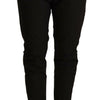 CYCLE Black Mid Waist BAGGY Fit Skinny Trouser