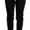 Acht Élégant Slim Fit Denim Noir