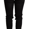 Acht Black Low Waist Skinny Denim Trouser