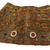 Dolce & Gabbana Gold Crystal Jacquard High Waist Skirt