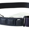 Costume National Black Leather Normal Logo Buckle Waist Belt
