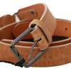 Costume National Light Brown Genuine Leather Belt