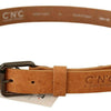 Costume National Light Brown Buckle Waist Belt