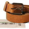Costume National Light Brown Buckle Waist Belt