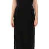 Dolce & Gabbana Black Silk Shortsleeve Gown Maxi IT Dress
