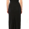 Dolce & Gabbana Black Silk Shortsleeve Gown Maxi IT Dress