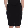 Roccobarocco Black Stretch Wiggle Pencil Sheath Bodycon Dress
