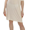 Costume National Cream Round Neck Knee Length Dress