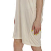 Costume National Cream Round Neck Knee Length Dress