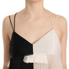 PINKO Black and White Mini Sleeve less A-line Princess Dress