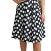 Dolce & Gabbana Black Polka Dotted Cotton A-Line Dress