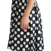 Dolce & Gabbana Black Polka Dotted Cotton A-Line Dress
