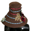 Dolce & Gabbana Brown Knitted Straw Floral Hat