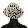 Dolce & Gabbana White 100% Cotton Polka Dot Design Trilby Hat