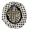 Dolce & Gabbana White 100% Cotton Polka Dot Design Trilby Hat