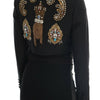 Dolce & Gabbana Black Crystal Fairy Tale Blazer Jacket
