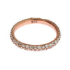 Nialaya Pink Gold 925 Silver Clear CZ Ring