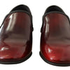 Dolce & Gabbana Bordeaux Patent Leather Dress Loafers Shoes