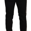 Dolce & Gabbana Black Skinny Fit Denim Side Band Jeans Pant