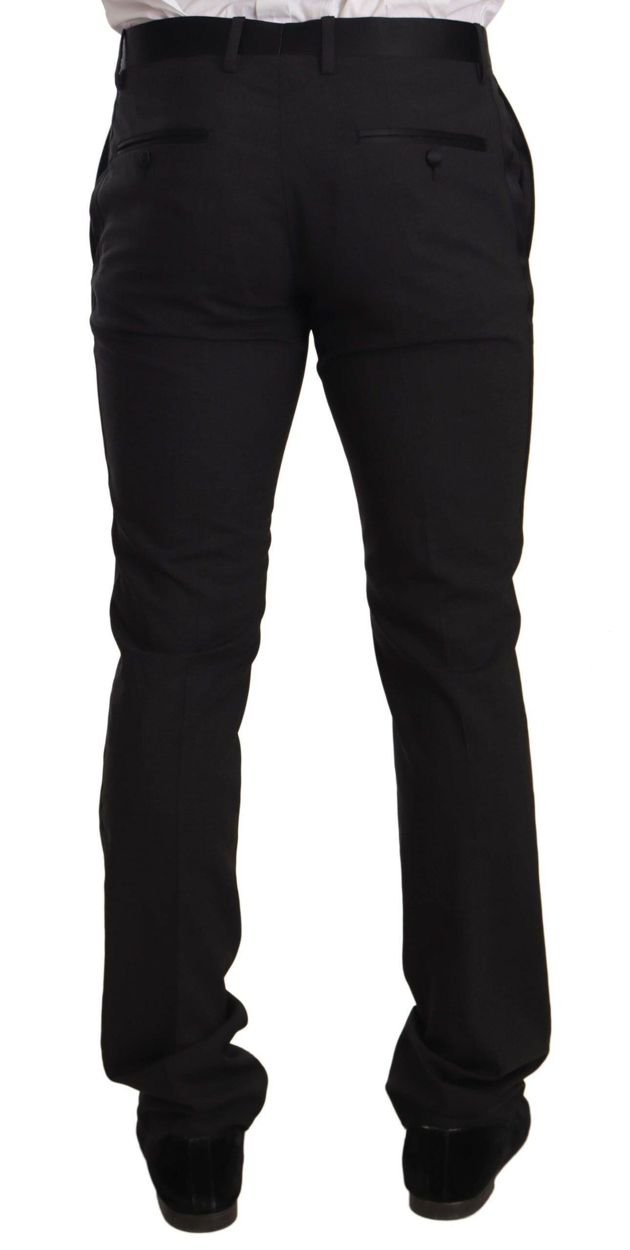 Dolce &amp; Gabbana – Slim Fit Smokinganzug aus blauer Samt-Baumwolle