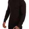 Dolce & Gabbana Brown Cashmere Turtleneck Pullover Sweater