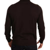 Dolce & Gabbana Brown Cashmere Turtleneck Pullover Sweater