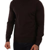 Dolce & Gabbana Brown Cashmere Turtleneck Pullover Sweater
