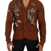 Cardigan brodé multicolore Dolce &amp; Gabbana Refined Elegance