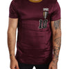 T-shirt à manches courtes en soie violet élégant Dolce &amp; Gabbana