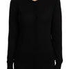 Dolce &amp; Gabbana Schwarzer Rundhalspullover STAFF Pullover Wolle