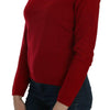 MILA SCHÖN Red Round Neck Pullover Cashmere Sweater