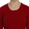 MILA SCHÖN Red Round Neck Pullover Cashmere Sweater