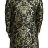 Dolce &amp; Gabbana Schwarzgold Jacquard Langmantel SICILIA Jacke