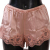 Dolce & Gabbana Pink Floral Lace Lingerie Underwear