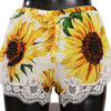 Dolce & Gabbana White Sunflower Lace Lingerie Underwear