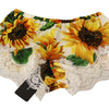 Dolce & Gabbana White Sunflower Lace Lingerie Underwear