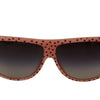Dolce & Gabbana Brown Stars Acetate Frame Women Shades Sunglasses