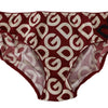 Dolce & Gabbana Multicolor DG Logo Print Slip Bottom Underwear