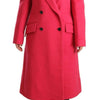 Dolce & Gabbana Pink Double Breasted Trenchcoat Jacket