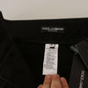 Dolce &amp; Gabbana – Stretchhose aus Baumwolle mit Lurexfaden in Schwarz und Silber