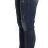 Dolce &amp; Gabbana – Skinny-Jeans aus Baumwollstretch in blauer Waschung