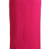 Dolce & Gabbana Pink High Waist Stretch Pencil Straight Skirt