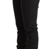 PINKO Black Cotton Stretch Skinny Mid Waist Women Denim Jeans